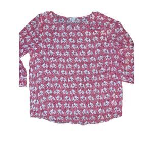 PIXLEY elephant print top size XL